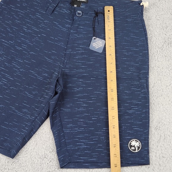 TravisMathew Shorts Mens 30 Blue Dress Blues Solo Trip Hybrid 4-Way Stretch NEW - Picture 8 of 16